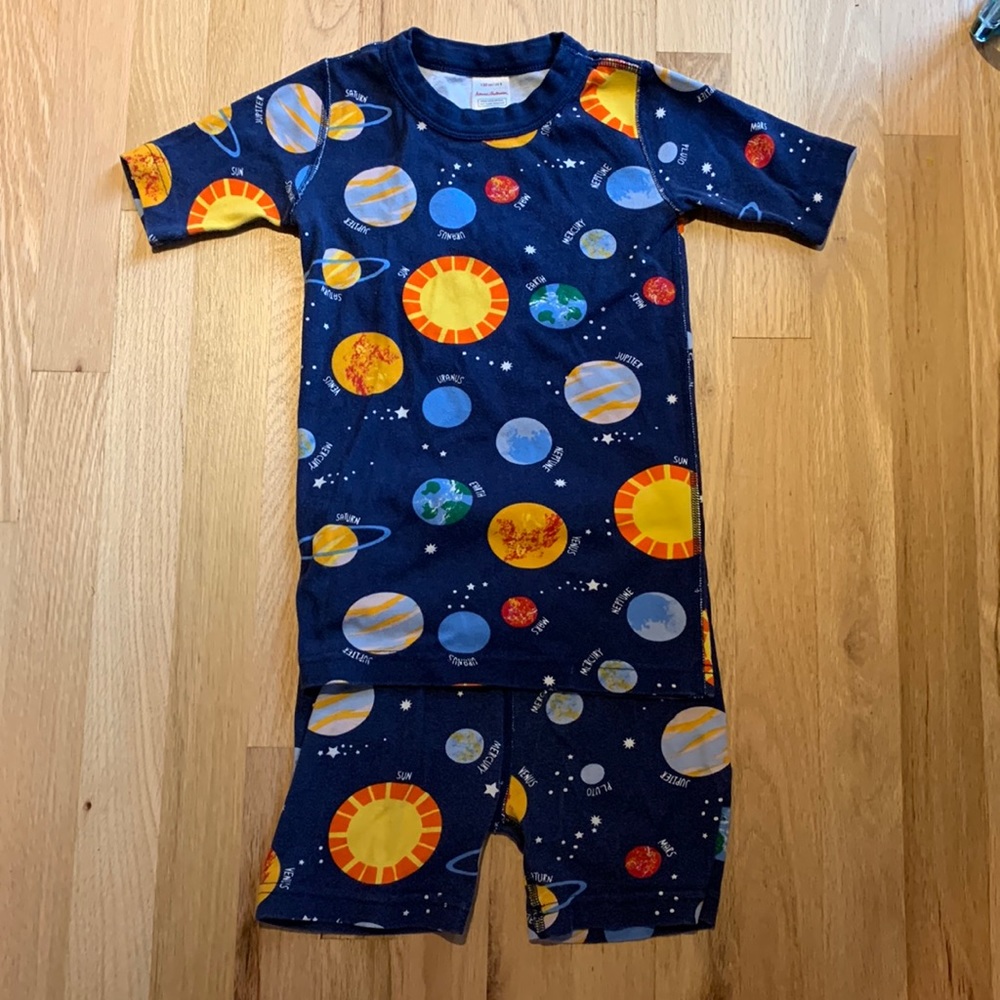 Hanna Andersson  Space Pajamas Size 130